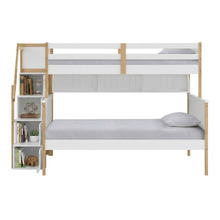 Evren Single Over Double Bunk Bed with Shelves
